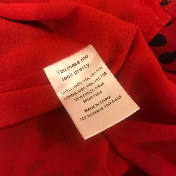 NWOT Rahi XS Red Leopard Scarlett Dress X Small - Picture 10 of 11